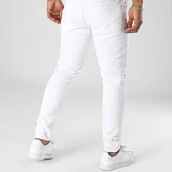 Image of Black Industry 1324 White Skinny Jeans