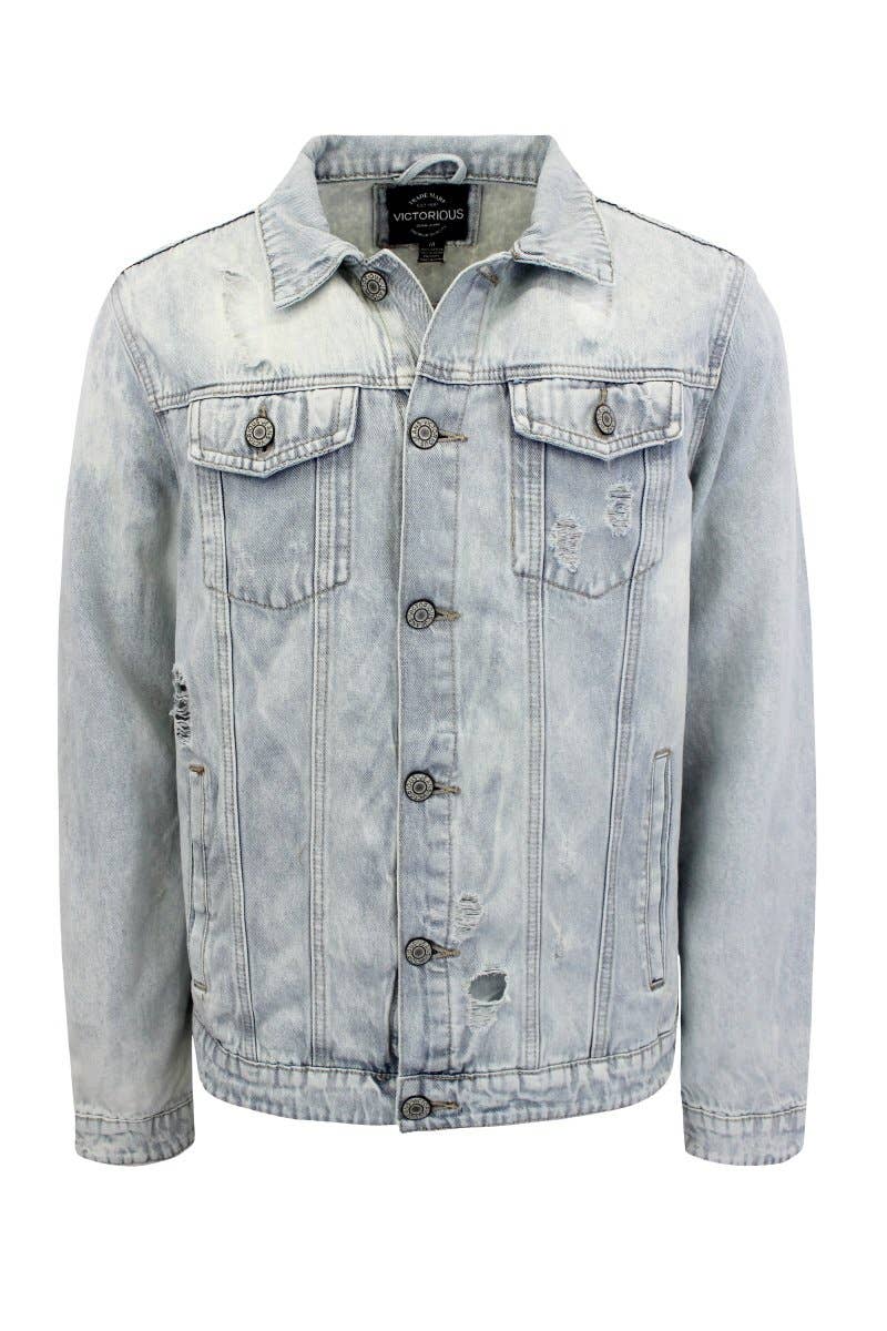 Men Savage Tiger Denim Jacket