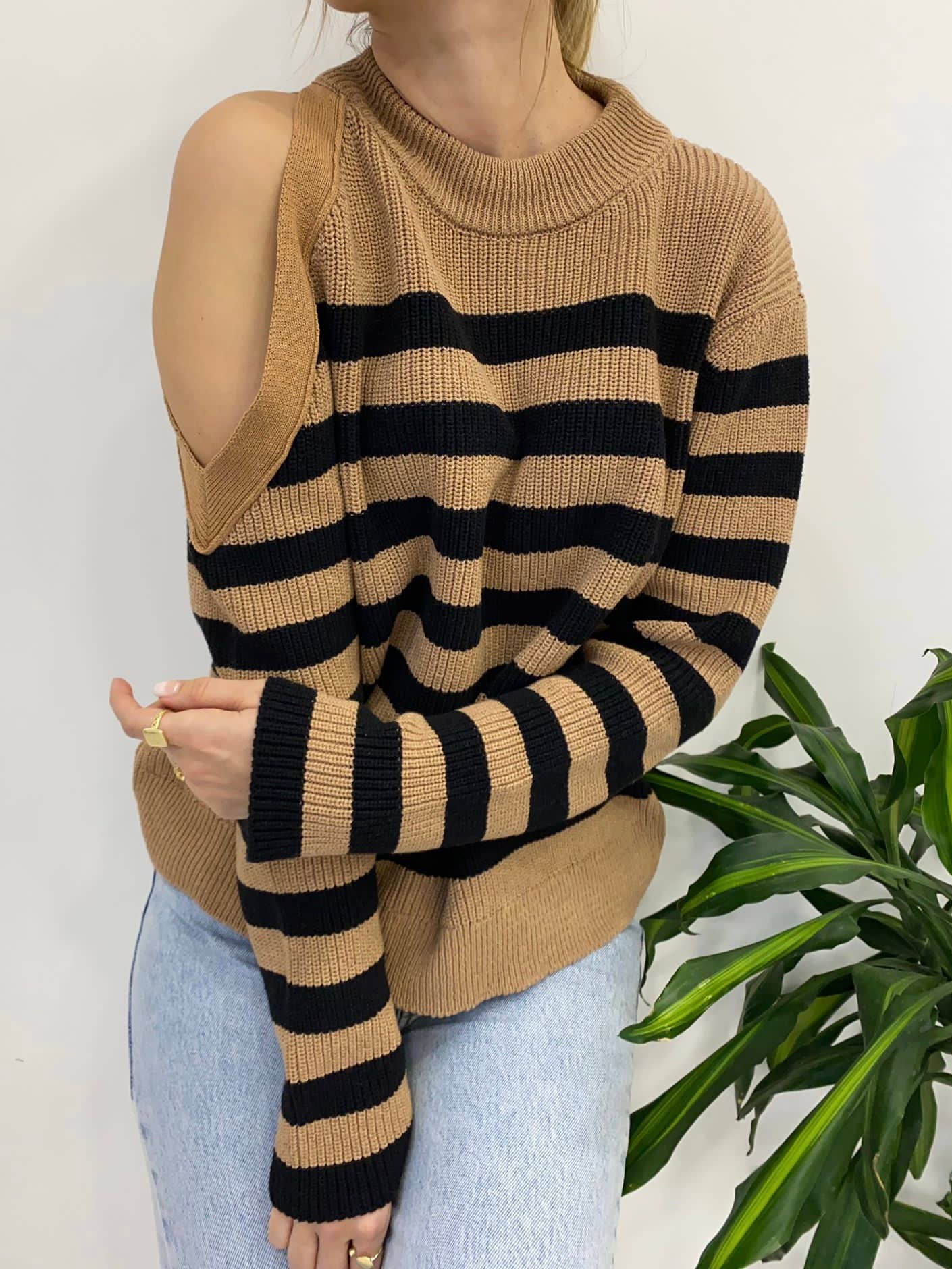 Striped knit sweater - HILONA