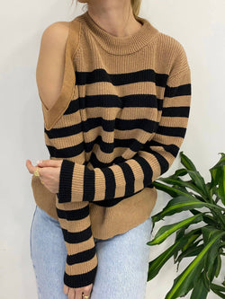 Image of Striped knit sweater - HILONA