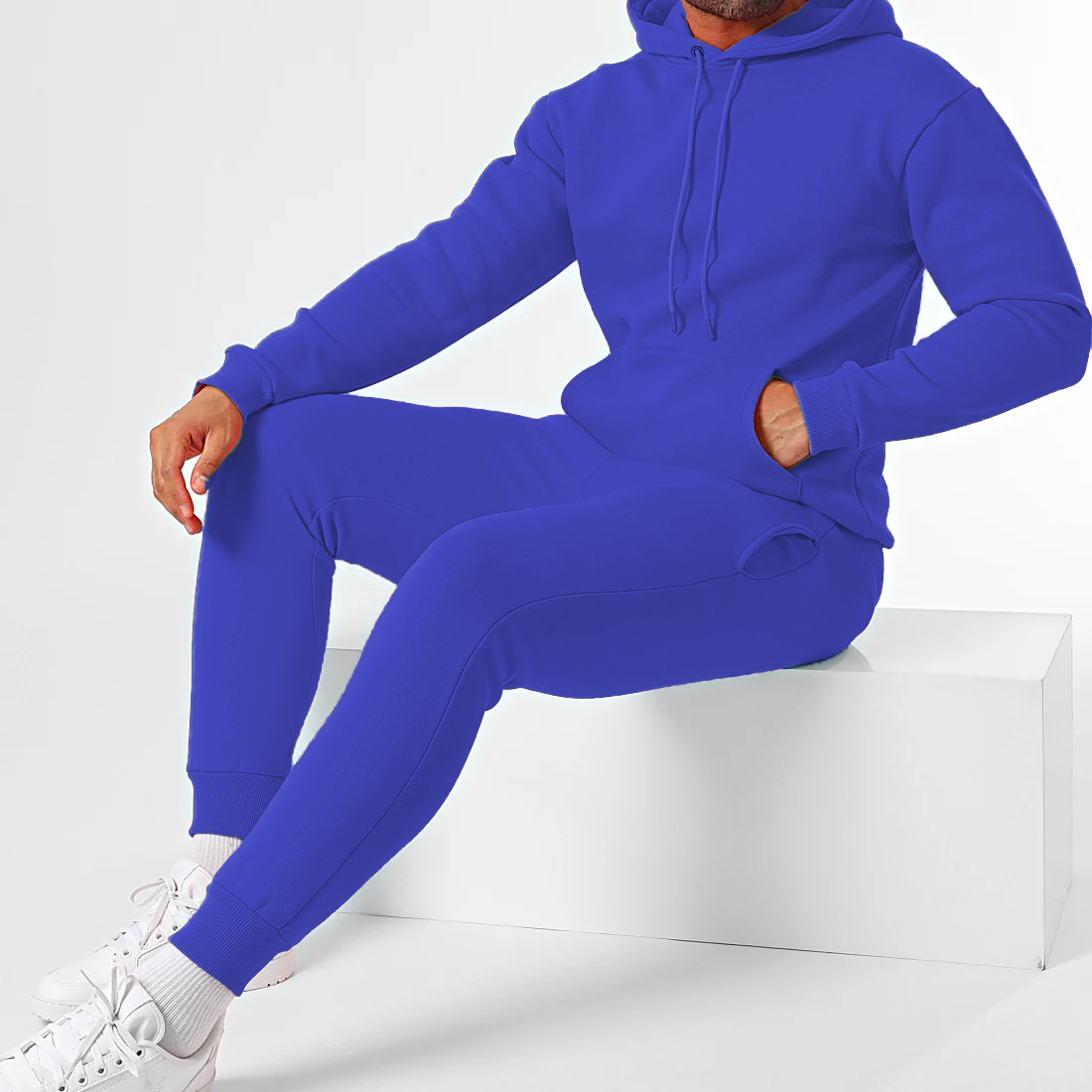 Men's Sax Blue Tracksuit Set