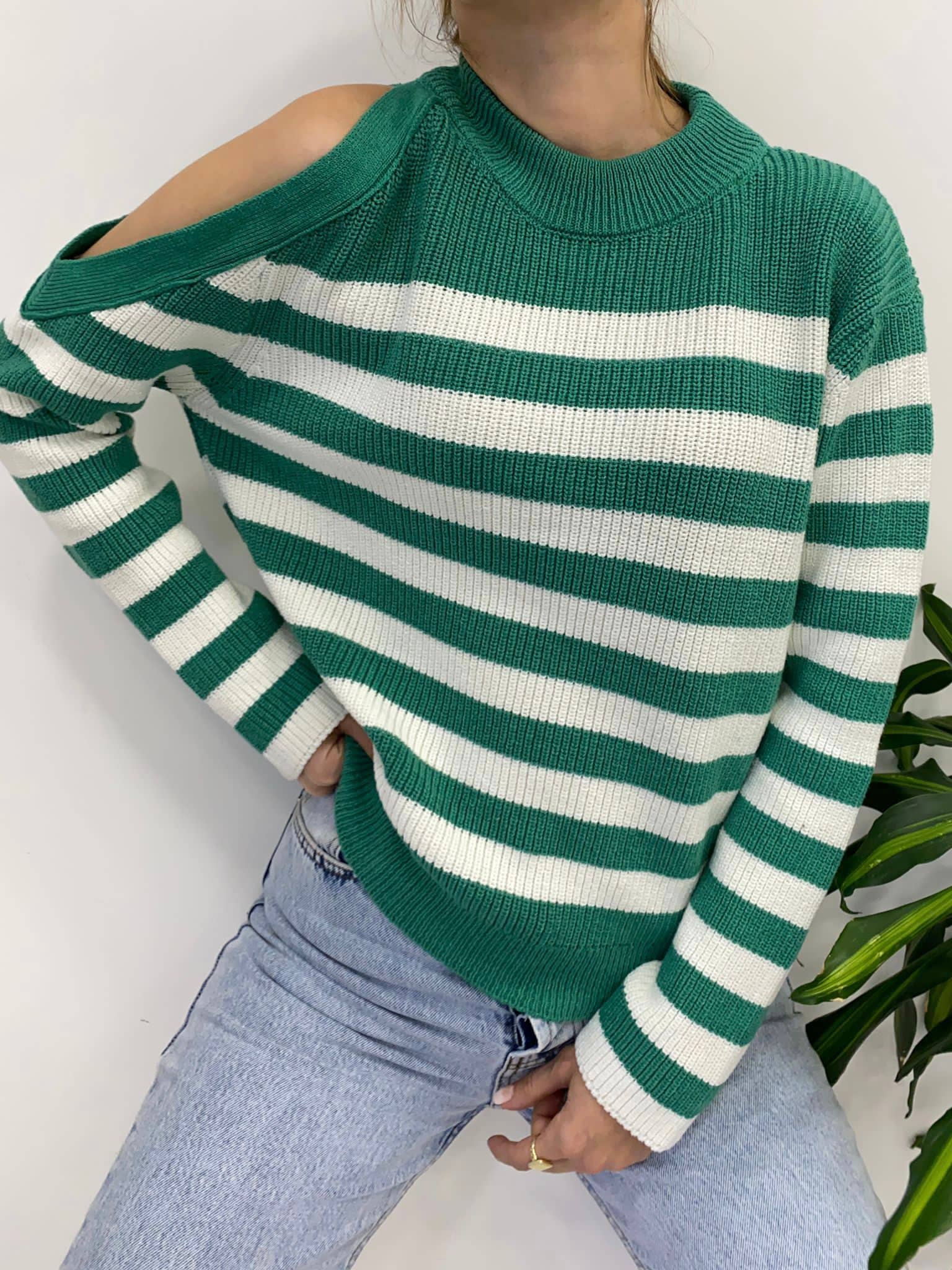 Striped knit sweater - HILONA