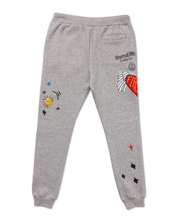 Image of ALL OVER EMBROIDERED JOGGER