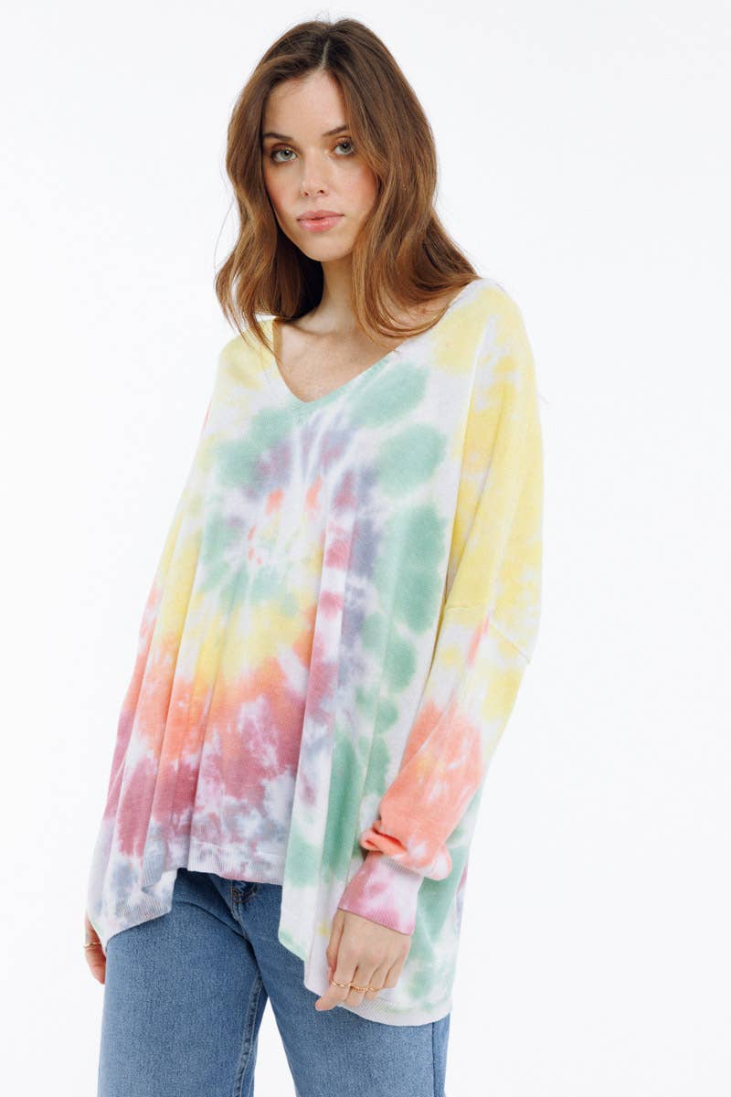 TIE&DYE pattern sweater - PAZA