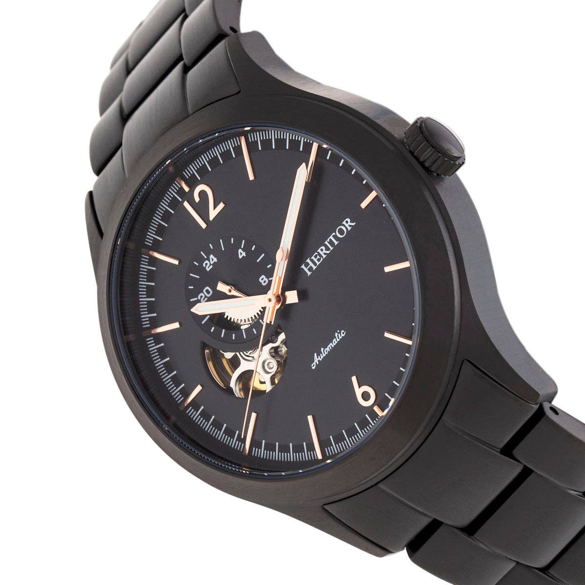 Heritor Automatic Antoine Semi-Skeleton Bracelet Watch