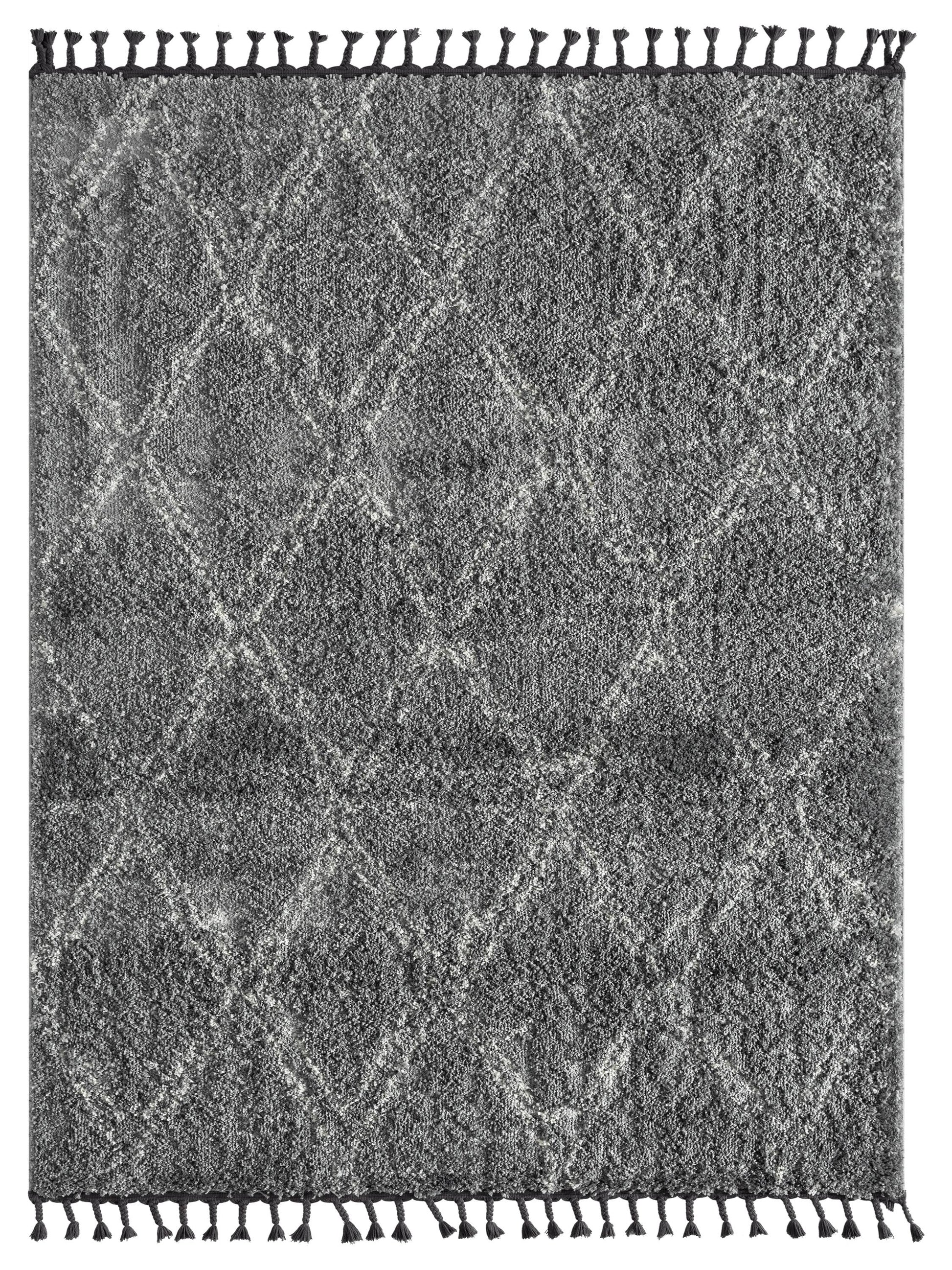 Abani Willow WIL230A Contemporary Grey and Ivory Linear Rug