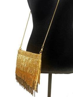 Image of BEADED FRINGE GOLD