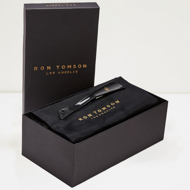 Ron Tomson - N° D2166T Leather & Neoprene skate slip ons - BLACK