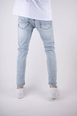 Image of Black Industry 187 Blue Skinny Jeans