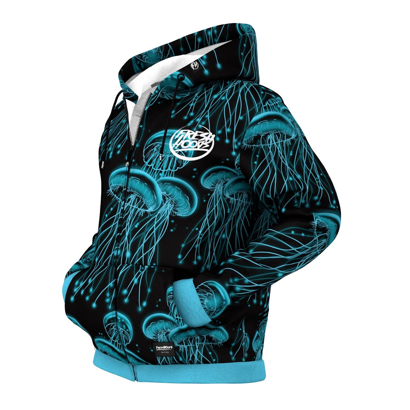 Jelly Fish Zip Up Hoodie