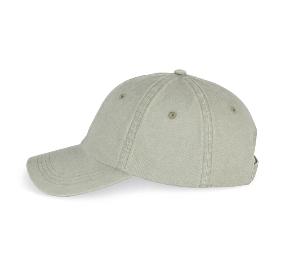 ALMOND GREEN unisex washed-out cap