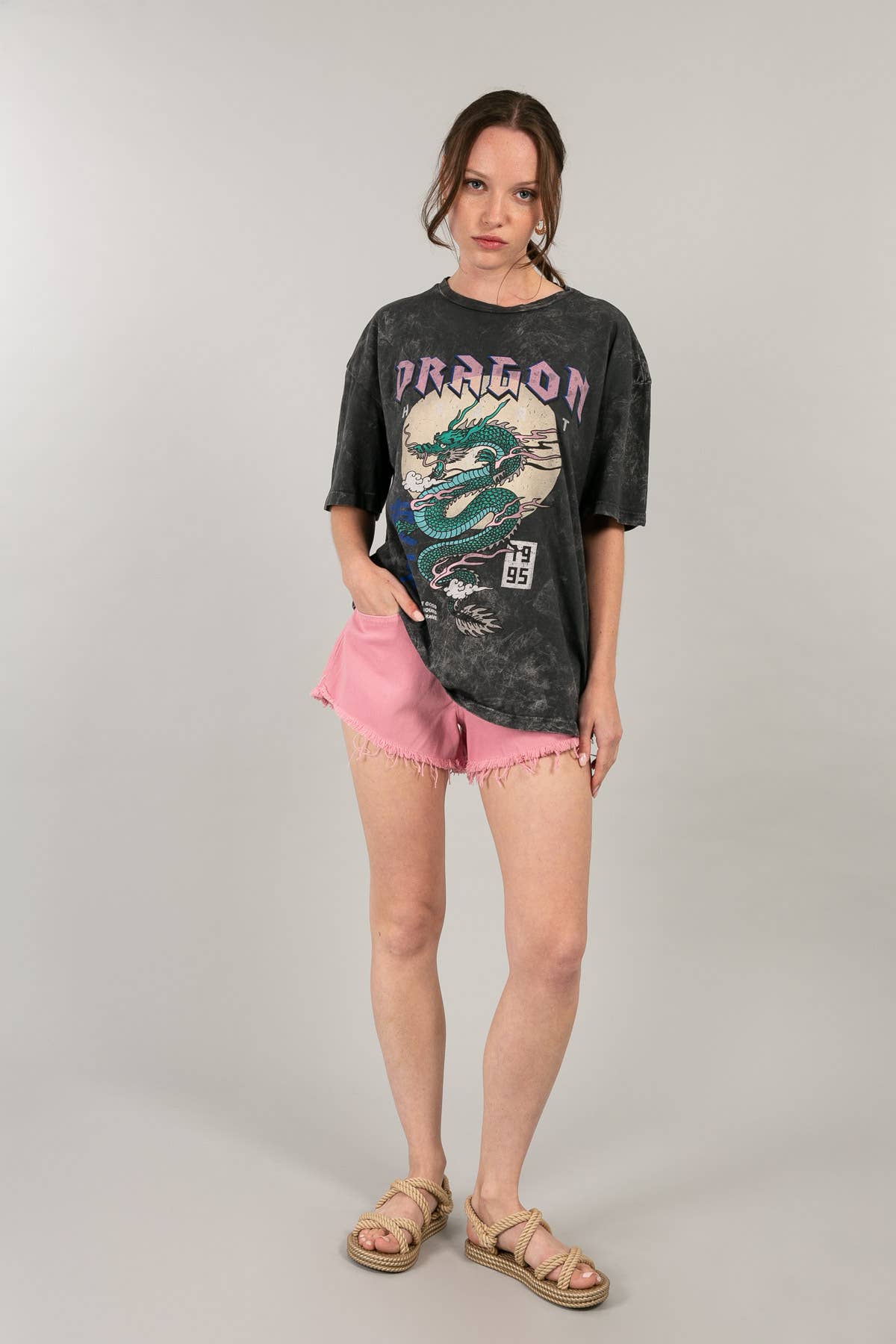 “DRAGON” calligraphy T-shirt - MISA