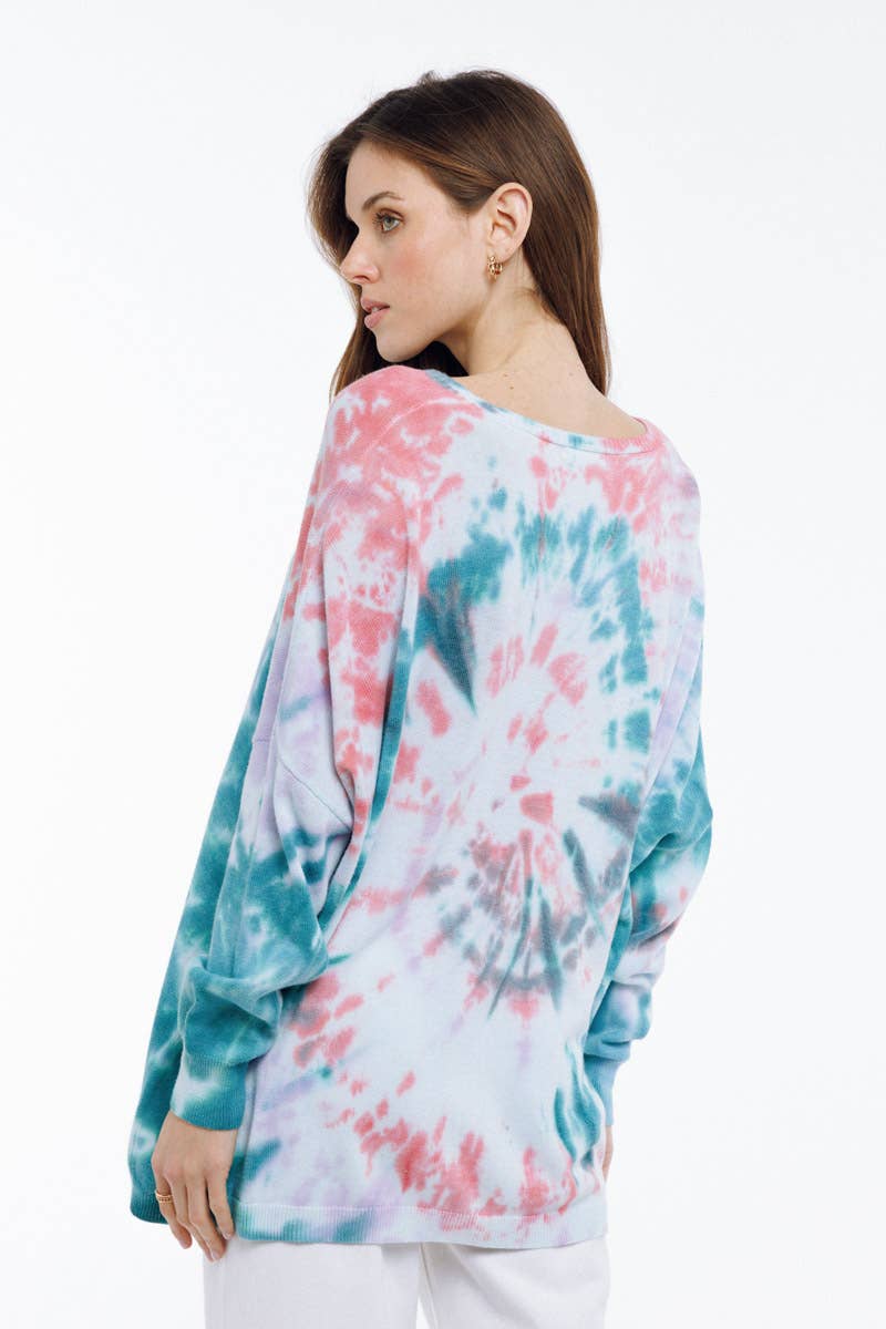 TIE&DYE pattern sweater - PAZA