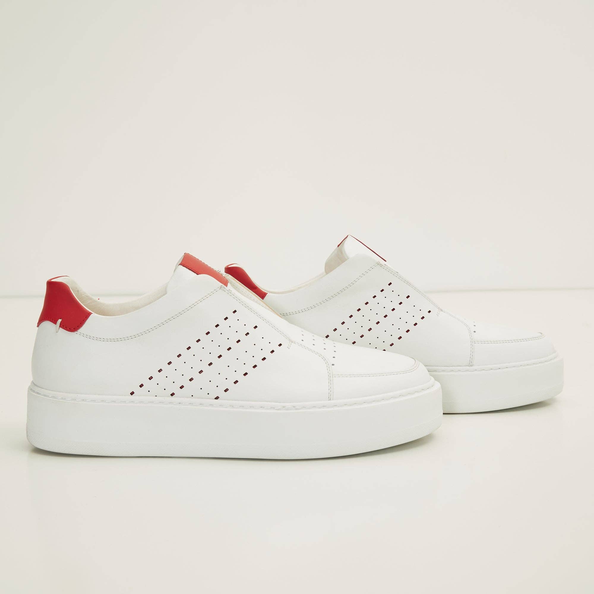 Blanco Casual Sneaker -  White Red