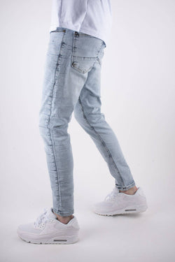 Image of Black Industry 187 Blue Skinny Jeans