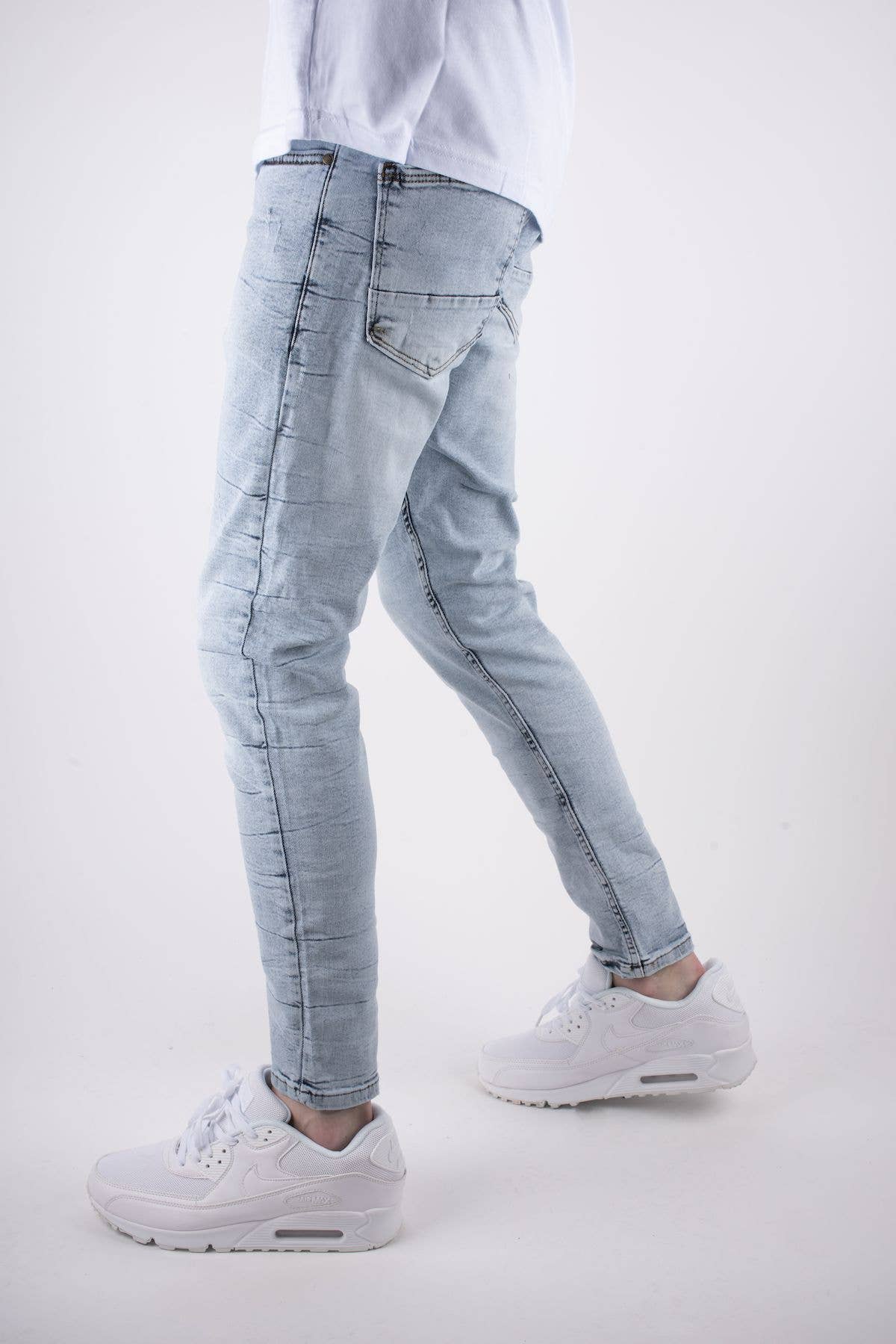 Black Industry 187 Blue Skinny Jeans