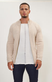 N° 6418 Beige Cardigan