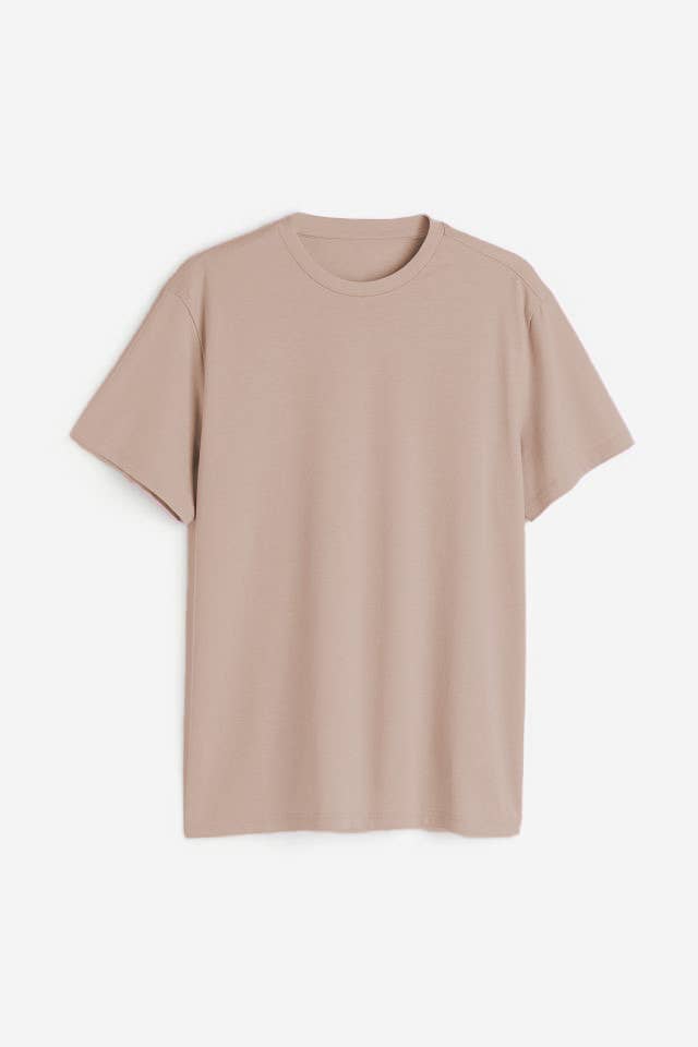 700-7 Taupe Straight Fit T-Shirt