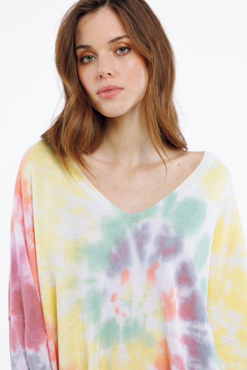 TIE&DYE pattern sweater - PAZA