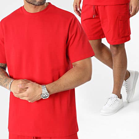 500-5 Red Tee Shirt/Short Set