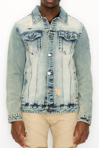 SPLATTER LION DENIM JACKET Pre-Pack