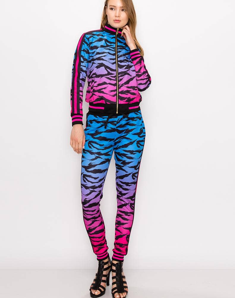 Women Tiger Camo Track Suits Pre-Pack