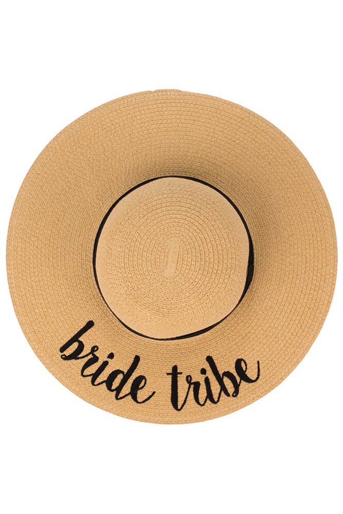 C.C Spring Summer Lettering Straw Brim Hat with Ribbon Band: Aloha Beaches