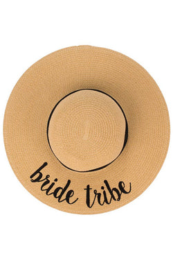 Image of C.C Spring Summer Lettering Straw Brim Hat with Ribbon Band