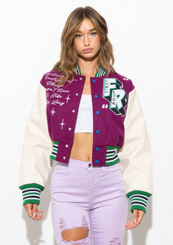 Image of EASY LIVIN TIGER  VARSITY JACKET