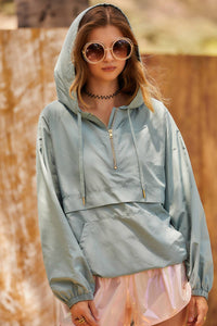 ACTIVE HOODED MESH ANORAK
