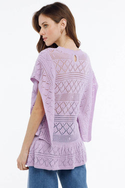 Image of Crochet style knit top - PANAJ