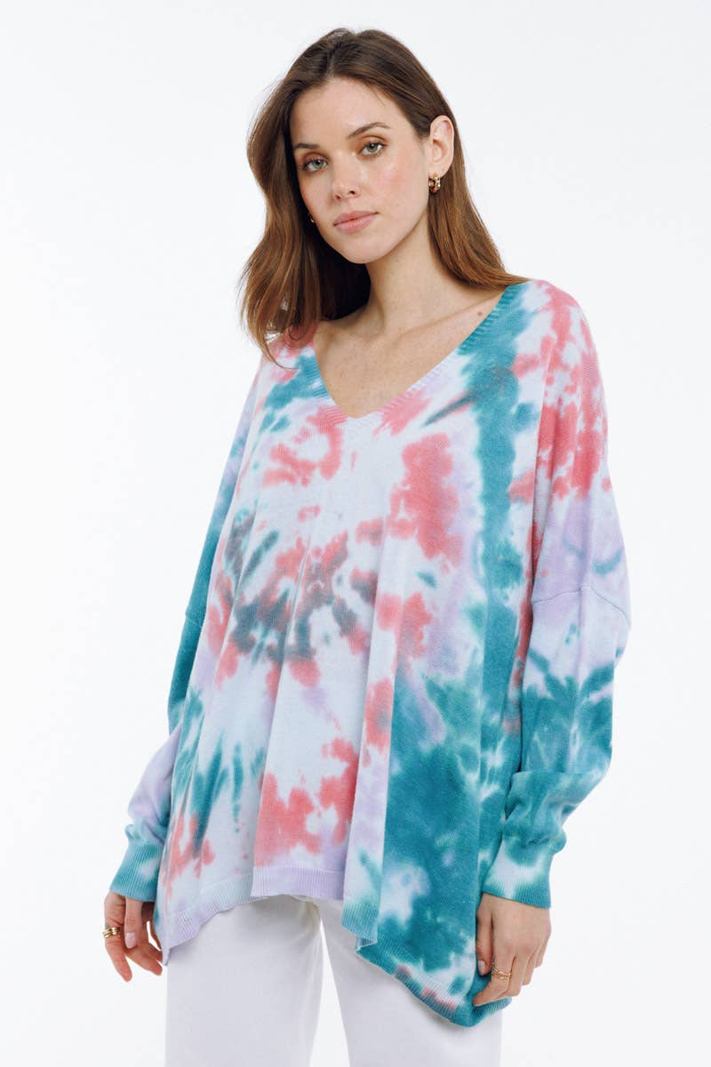 TIE&DYE pattern sweater - PAZA