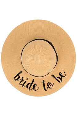 Image of C.C Spring Summer Lettering Straw Brim Hat with Ribbon Band