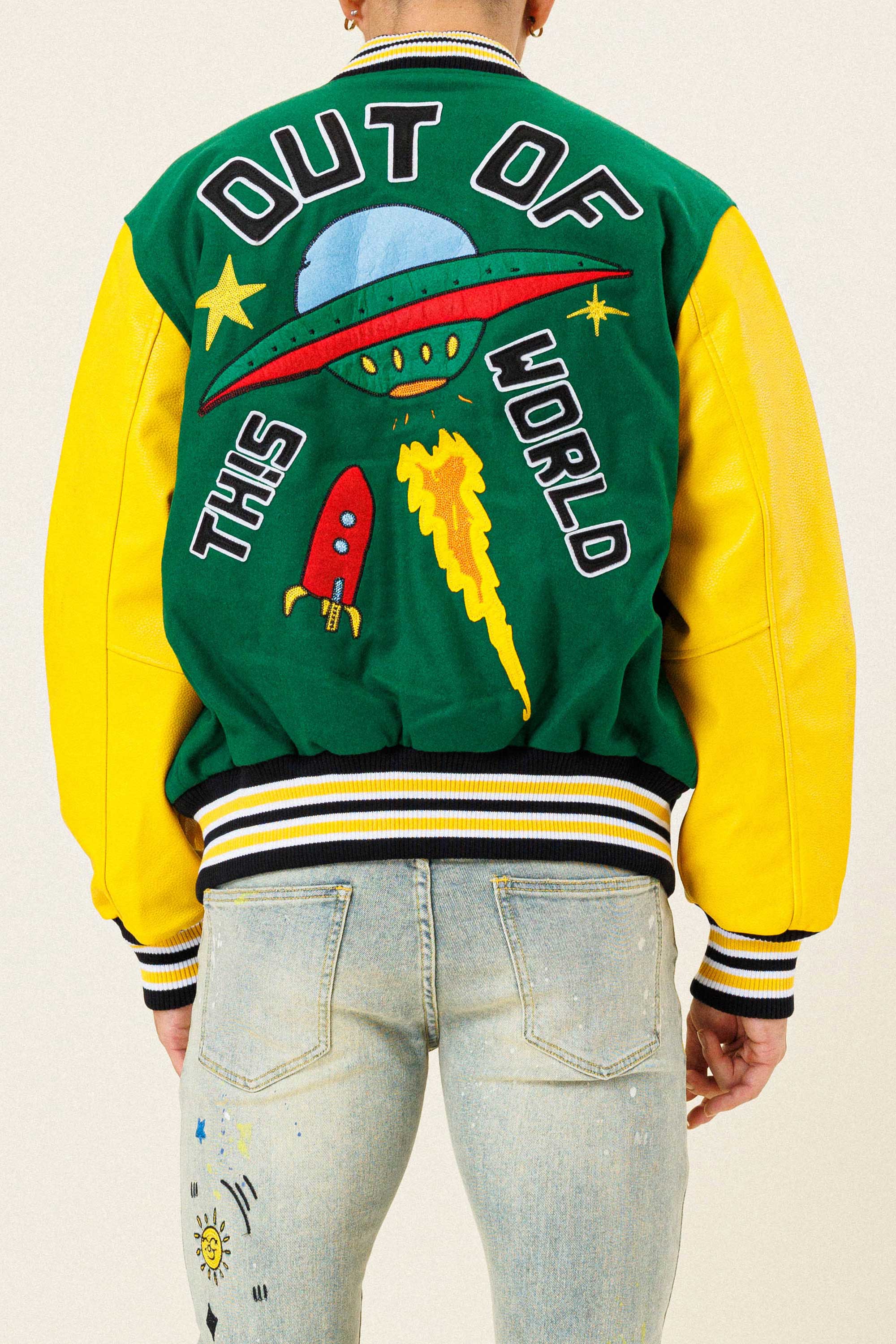 OUT OF THIS WORLD VARSITY JACKET