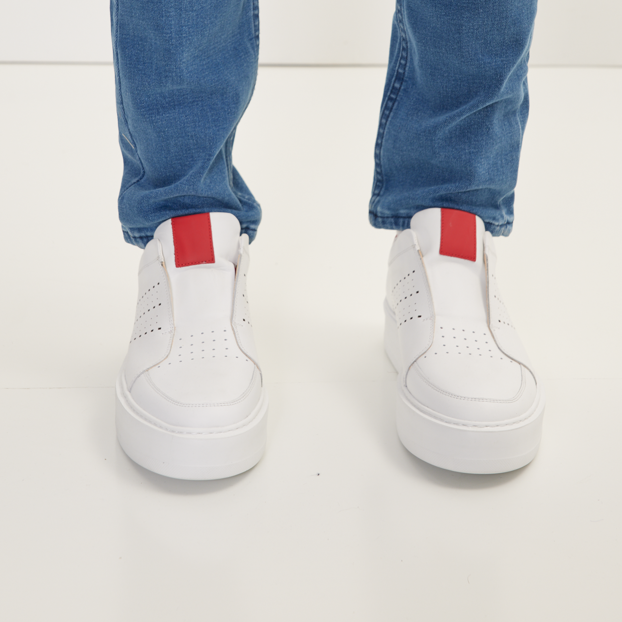 Blanco Casual Sneaker -  White Red