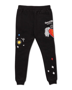 Image of ALL OVER EMBROIDERED JOGGER