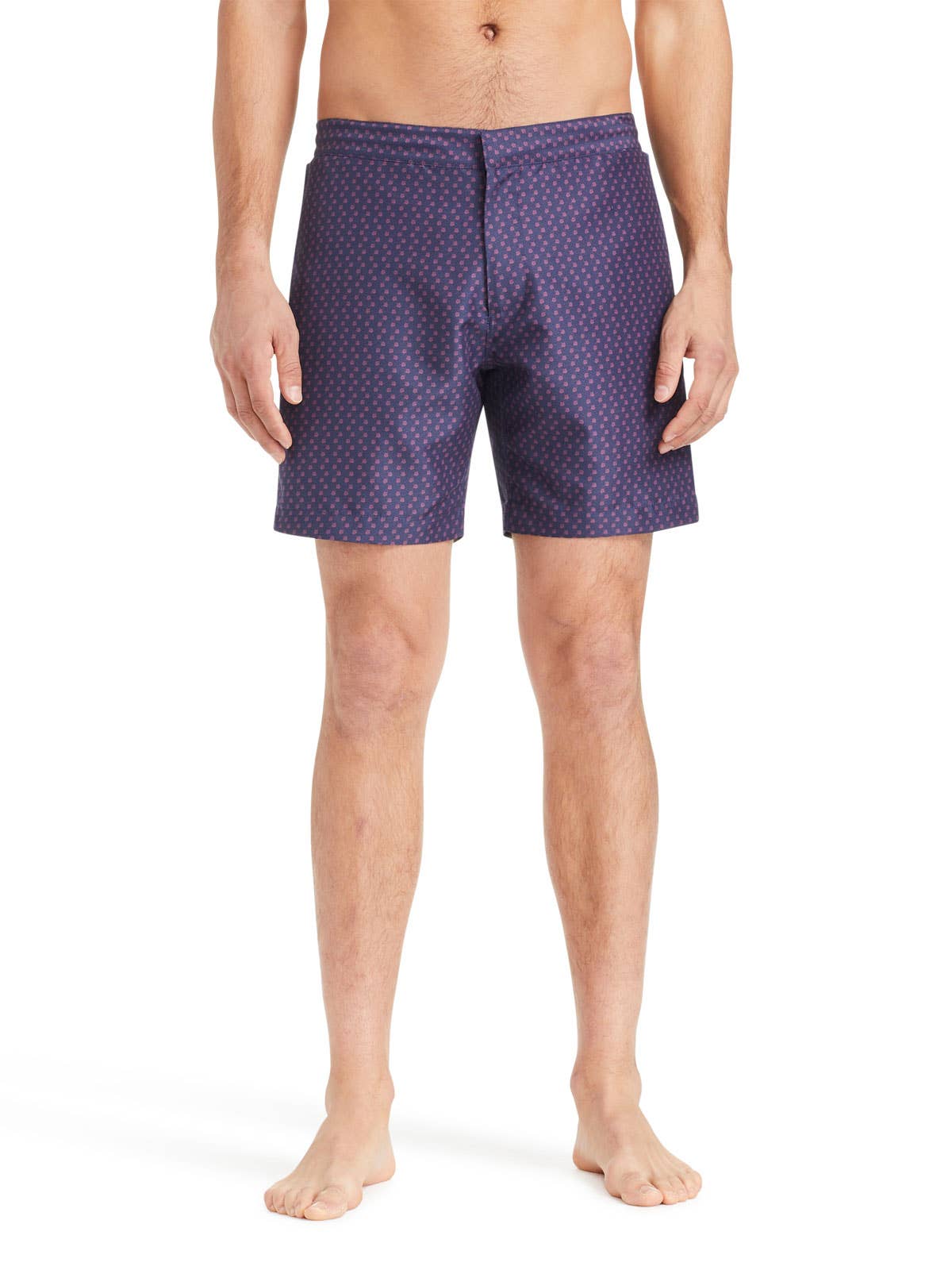 CARTER TEXTURED DOT PRINT SWIM TRUNKS