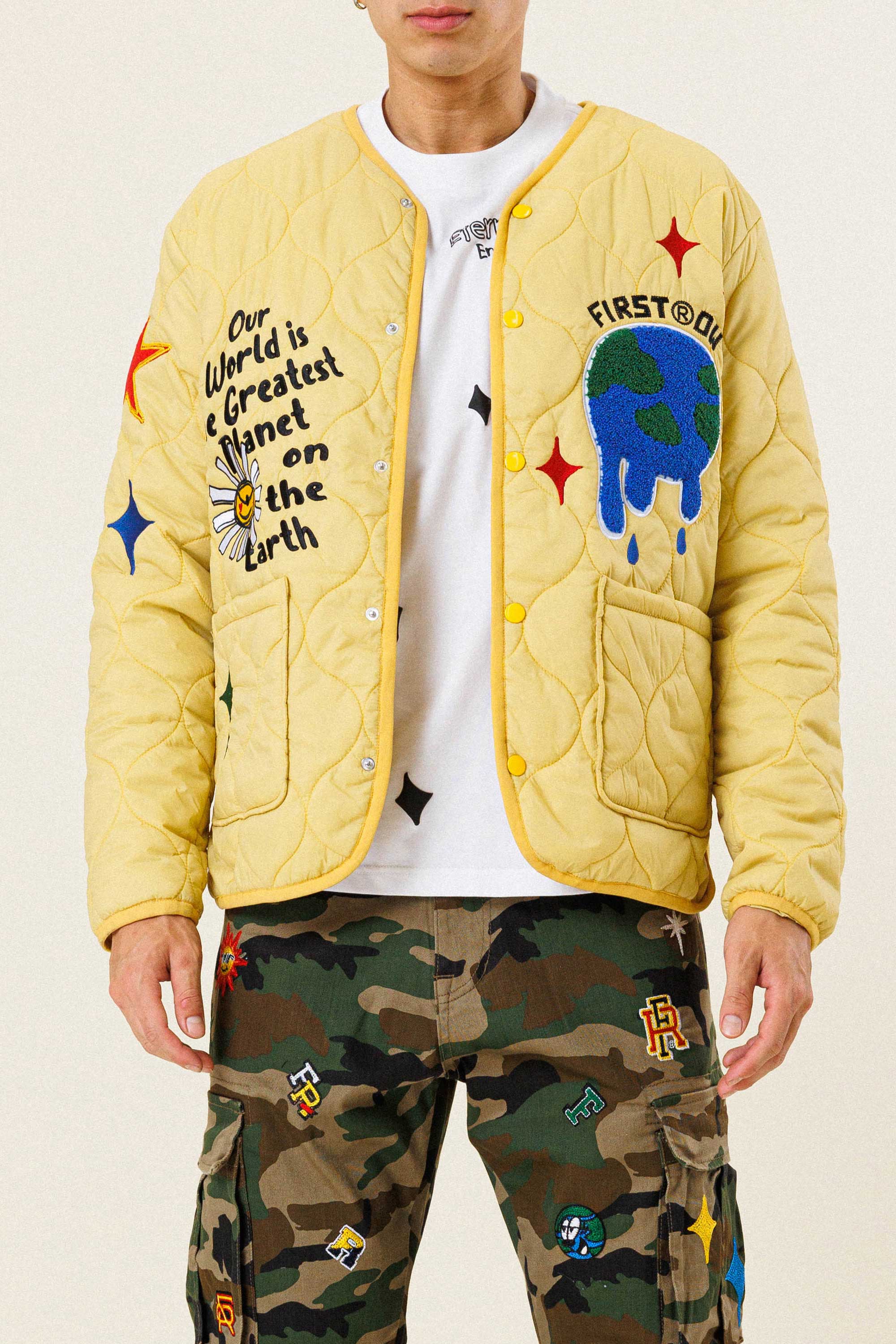 PLANET EARTH  QUILTED LINER  JACKET