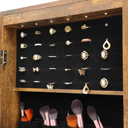 Image of Jewelry Storage Mirror Cabinet With LED Lights