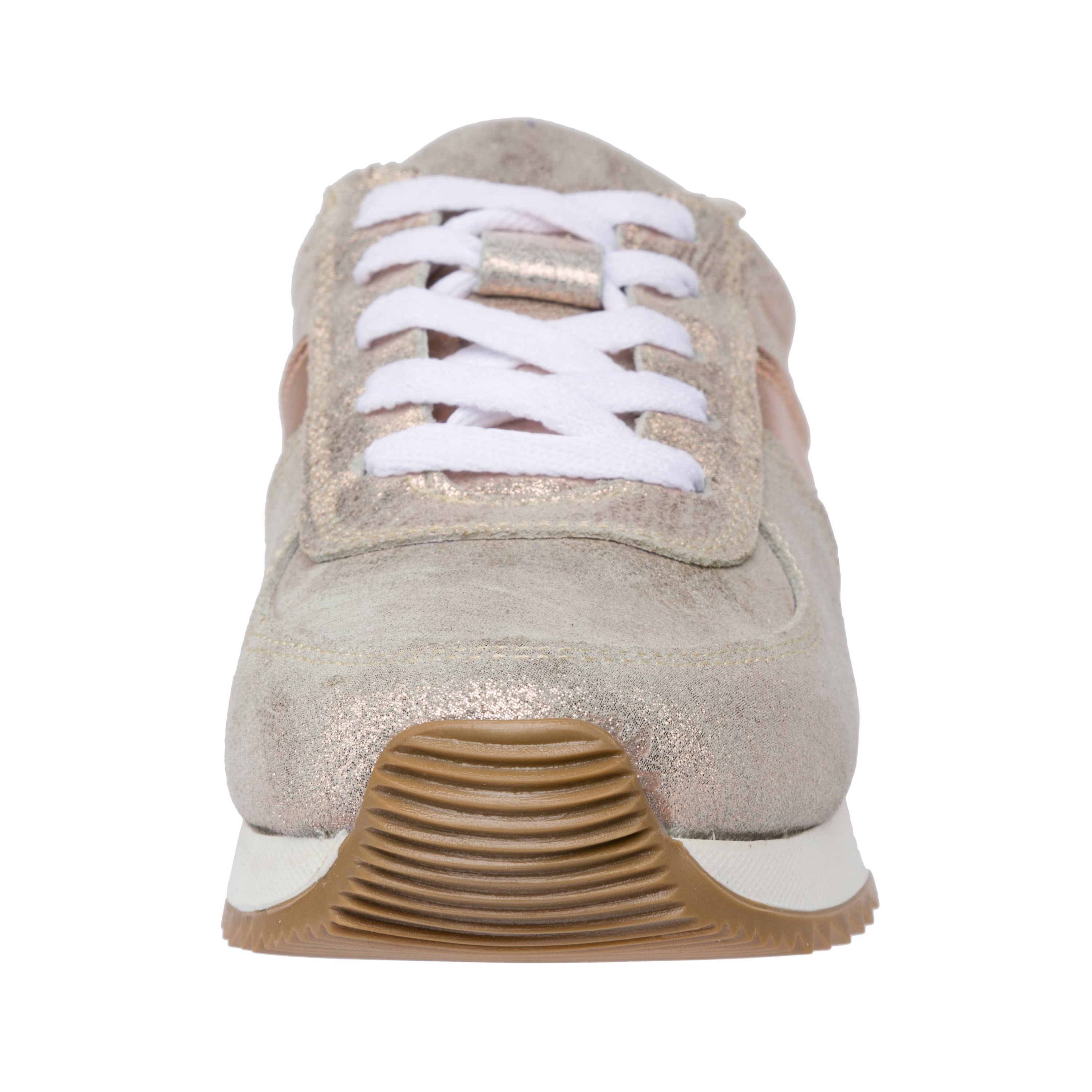 Holly Fashion Sneakers - Rose Gold White