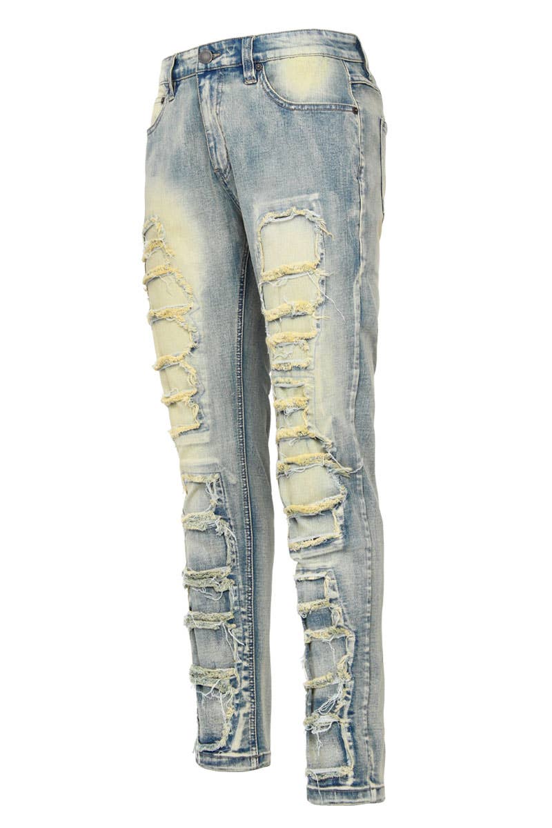 DISTRESSED DENIM JEANS / PRE-PACK