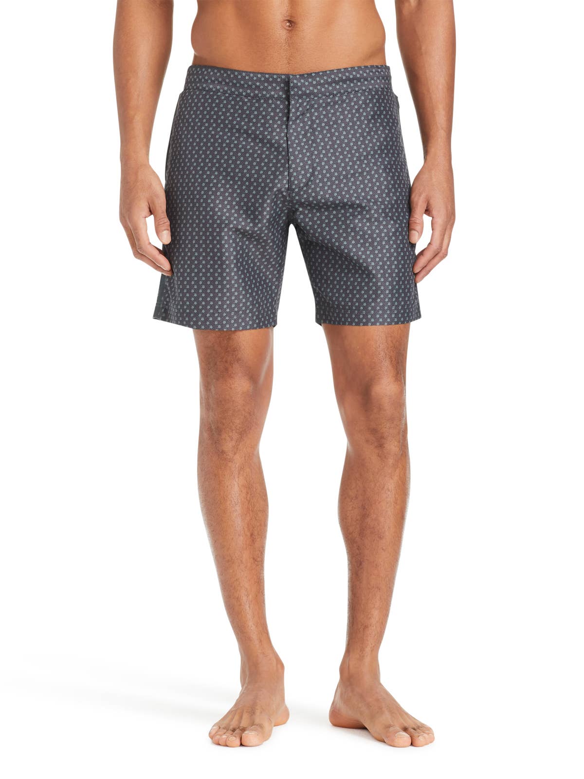 CARTER TEXTURED DOT PRINT SWIM TRUNKS