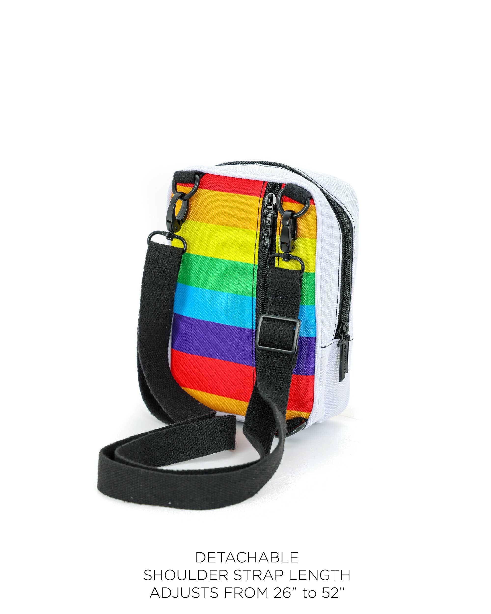 88557: Sidekick Sling Bag | Recycled RPET | Rainbow Stripe