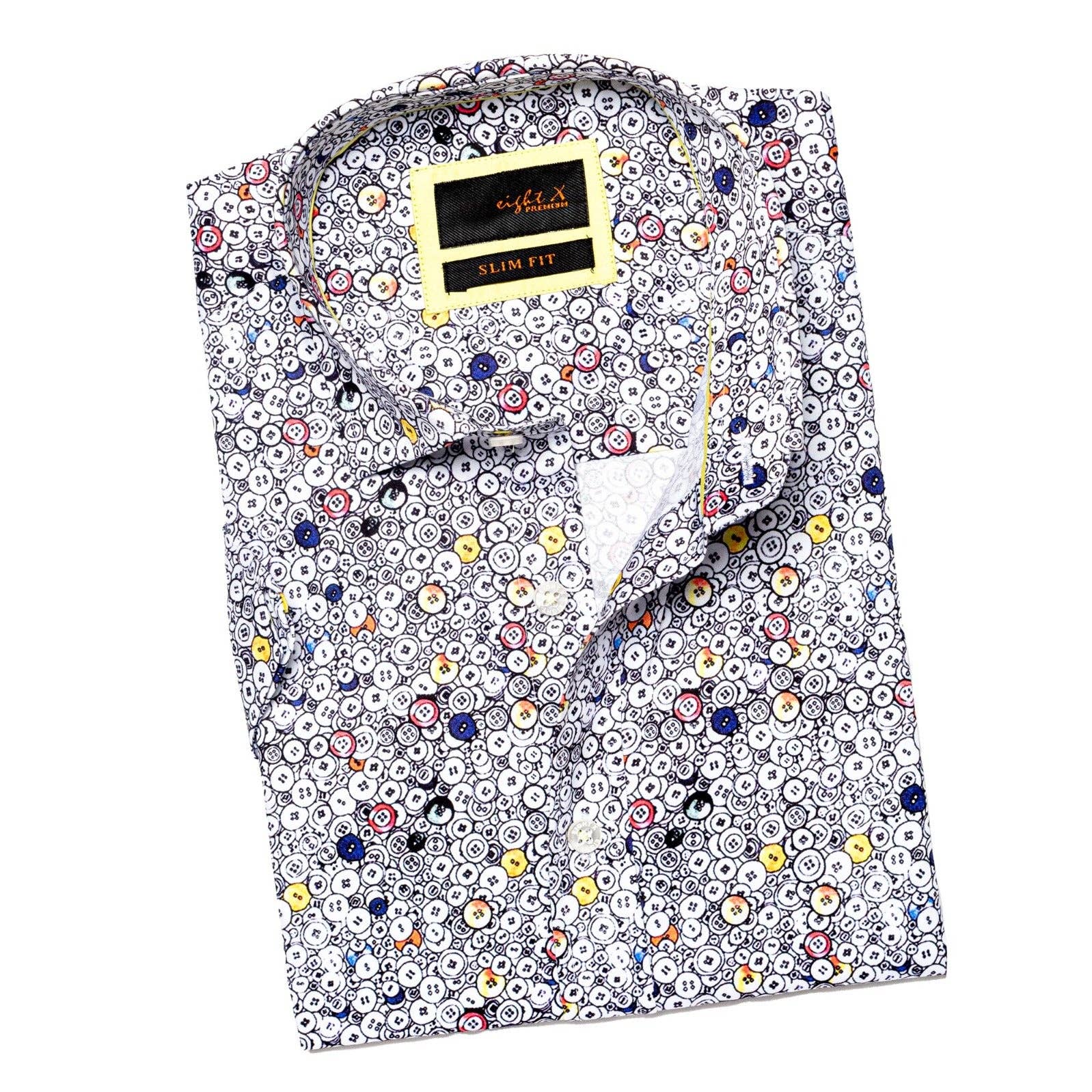 Buncha Buttons Short Sleeve Button Down Shirt