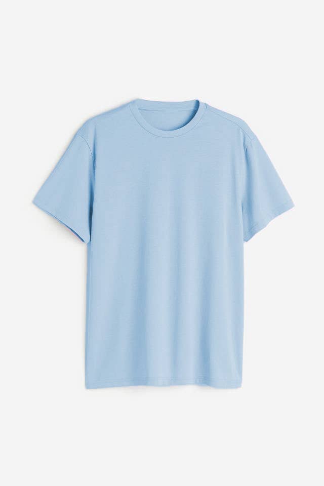 700-3 Ice Blue Straight Fit T-Shirt