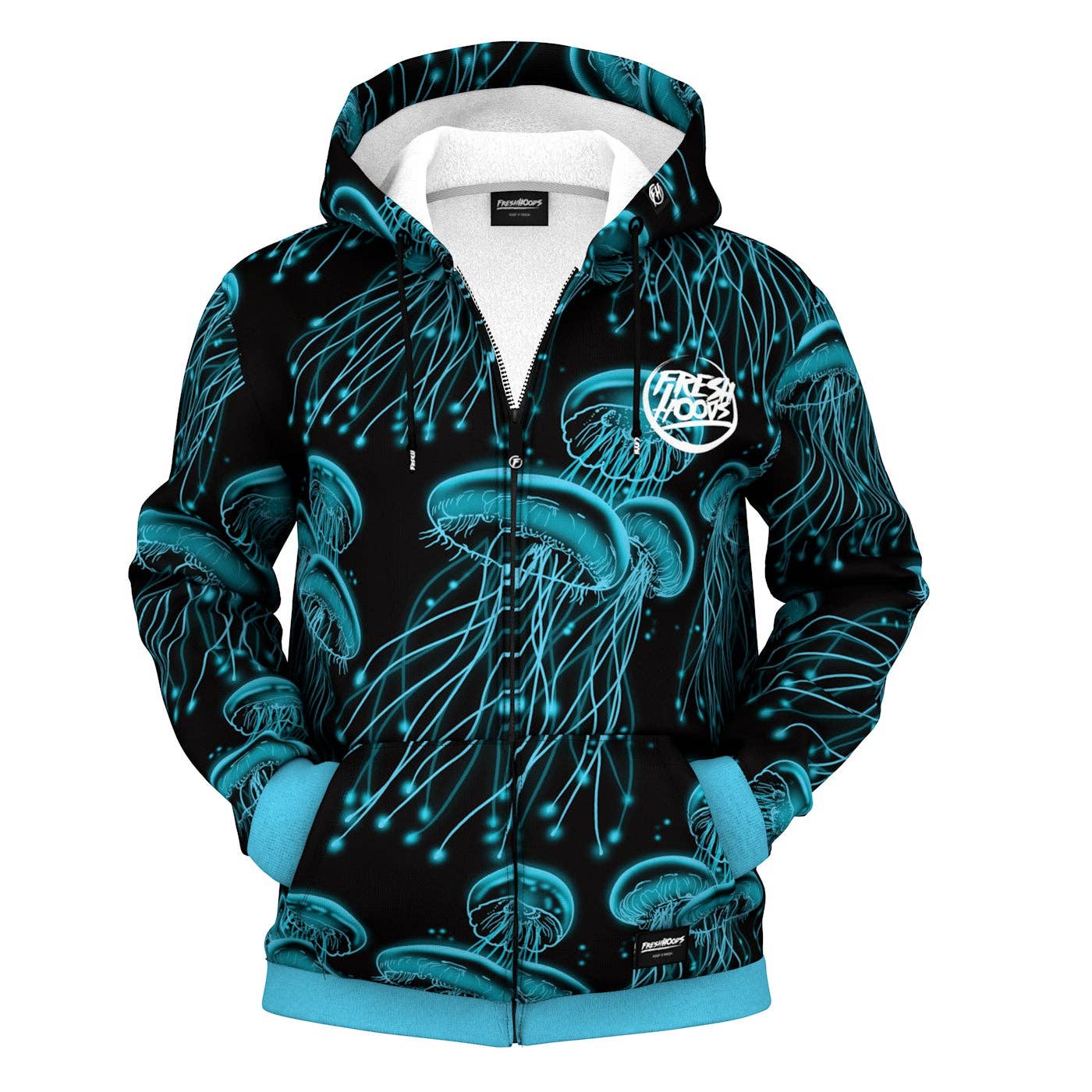 Jelly Fish Zip Up Hoodie