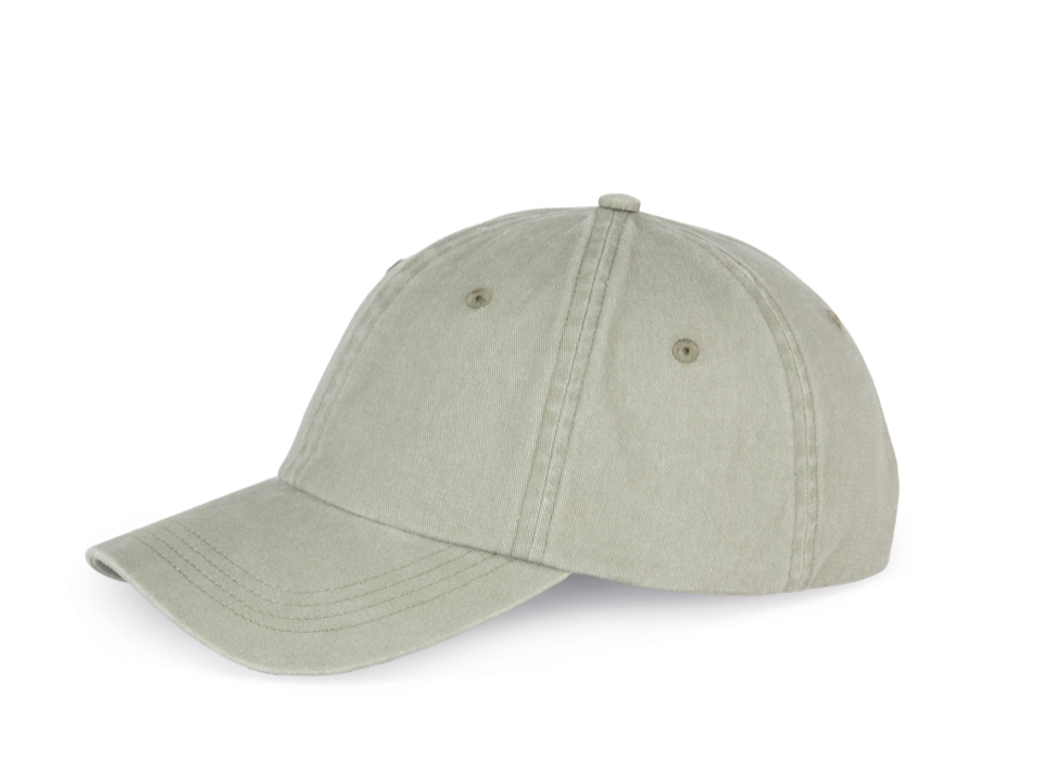 ALMOND GREEN unisex washed-out cap