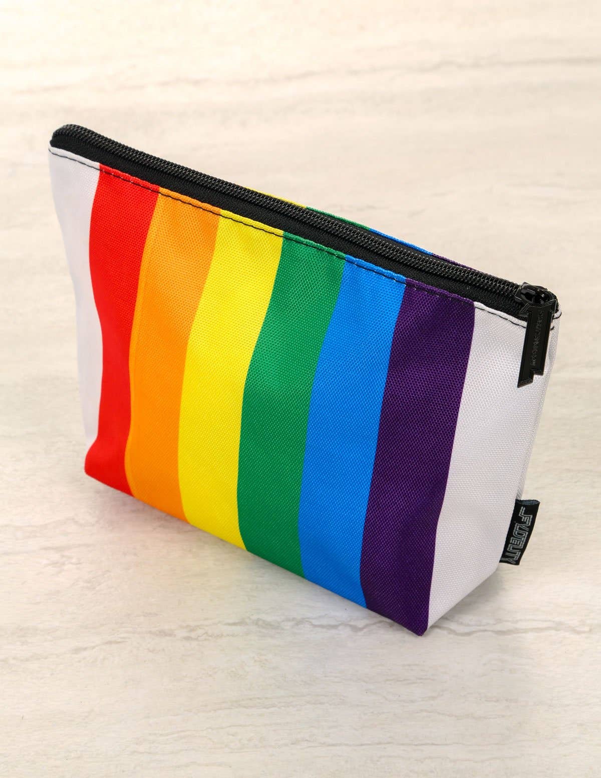 83457: Make-Up Cosmetic Bag | Zip Pouch | PRIDE Rainbow Stri