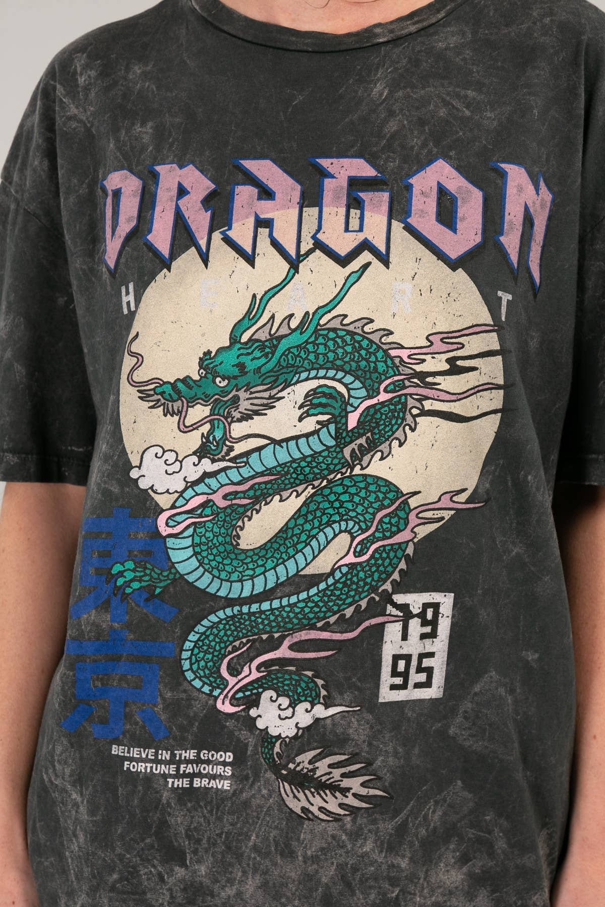 “DRAGON” calligraphy T-shirt - MISA