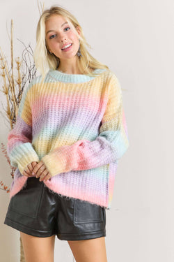 Image of CESW2485 - MULTI STRIPE SWEATER